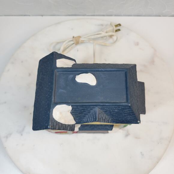 VINTAGE Winter Valley Lighted Library 6" Ceramic Christmas Holiday Decor 1994 - Picture 8 of 12